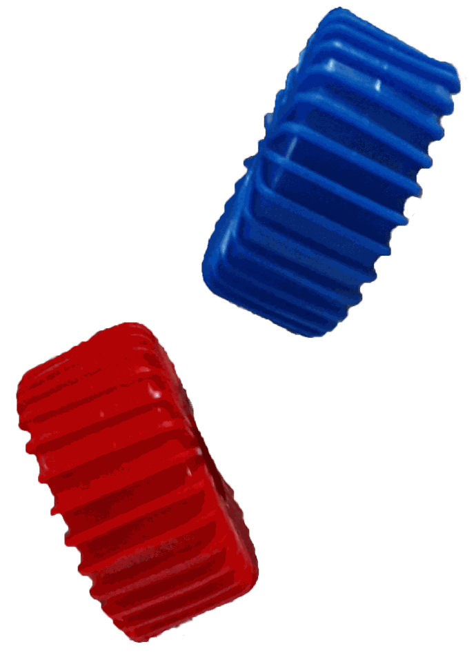 PROTECTORES PLASTICOS AZUL Y ROJO PARA RELOJES