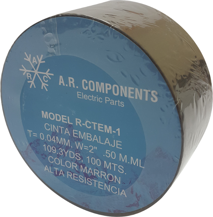 [R-CTEM-2] CINTA DE EMBALAJE 3" - 100MTS MARRON