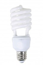 BOMBILLO DE 23W LUZ BLANCA TIPO ESPIRAL LARGA DURACION  