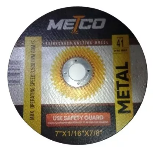 Disco Extrafino de Corte 7" METCO
