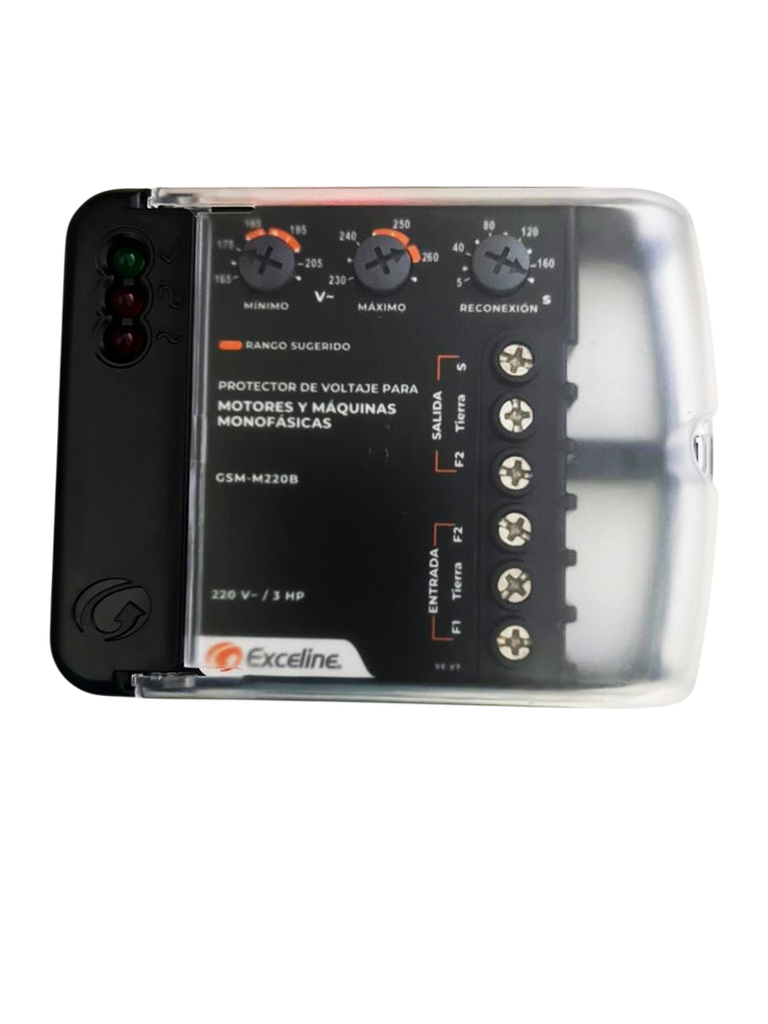 Protector para Motores y Máquinas Monofásicas GSM-M220B Exceline
