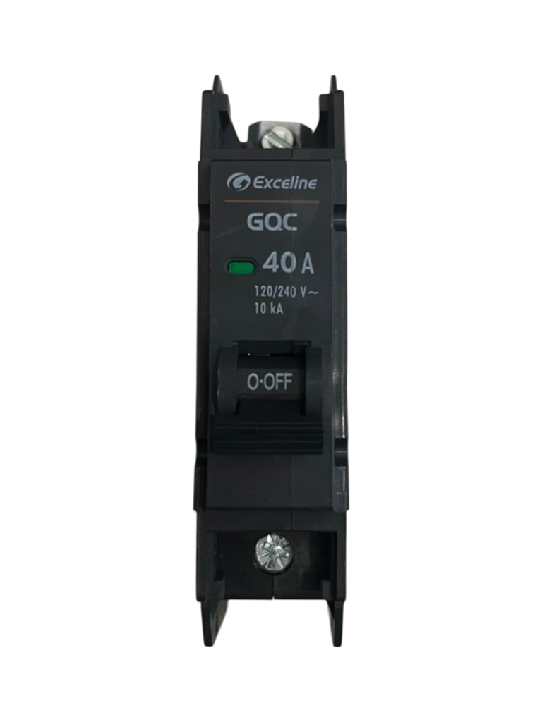 Interruptor Superficial Termomagnetico GQC-40-1 120V/240V - 10 kA Exceline 