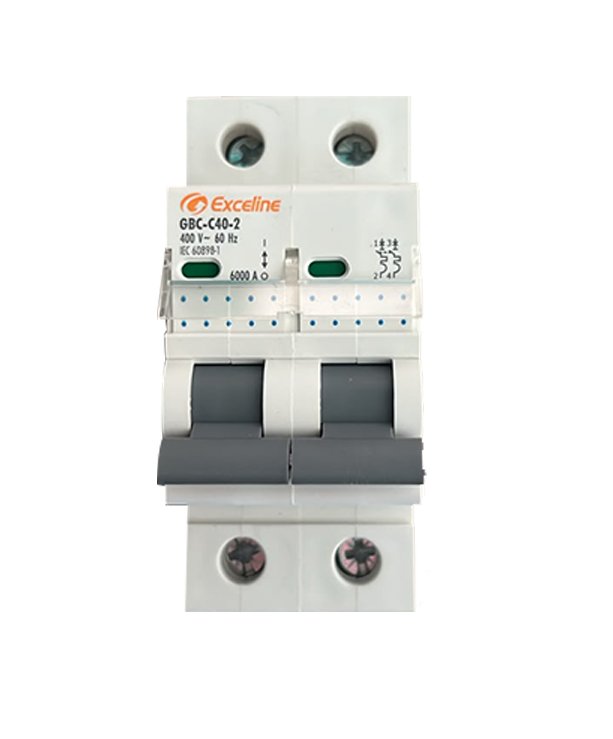 Interruptor Termomagnético de control GBC-C-40-2 / 1P 220V 40 AMP Exceline