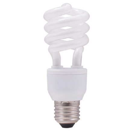 [RBOM-15W] BOMBILLO DE 15W LUZ BLANCA TIPO ESPIRAL LARGA DURACION 