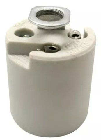 Sócate de porcelana Plafon C/Niple E-27