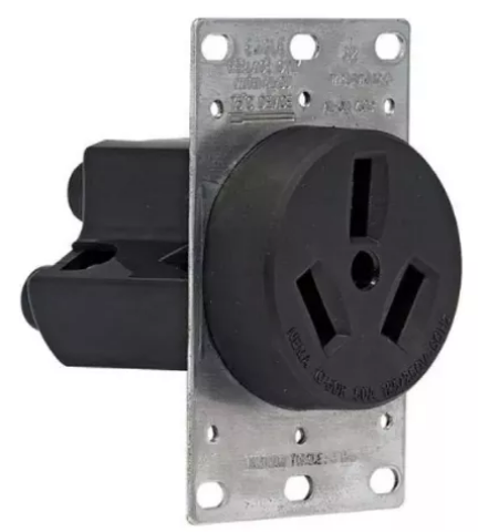 Tomacorriente trifásica 30amp 125/250v empotrable