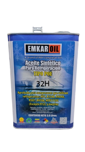 Aceite sintetico 32 t/POE 3.80lts lata