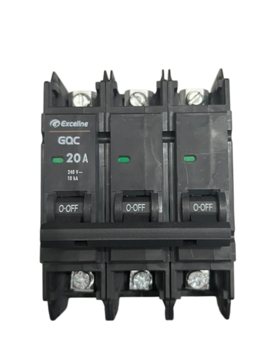 Interruptor Empotrar Termomagnetico GQL-20-3 240V - 10 kA Exceline