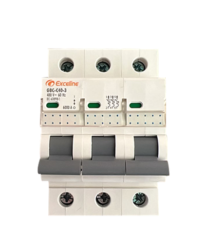 Interruptor Termomagnético de control GBC-C-40-3 / 1P 220V 40 AMP Exceline